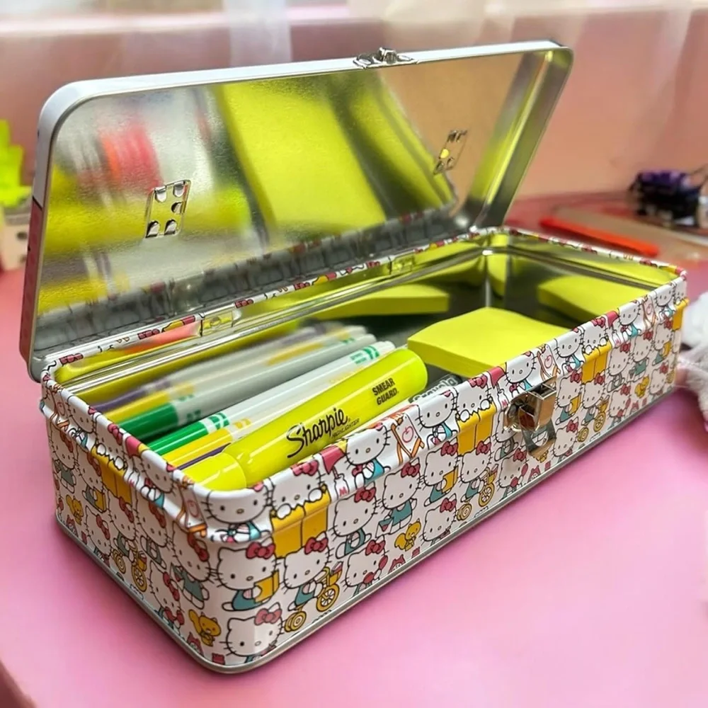Sanrio Hello Kitty Pencil Box with Ruler Handle